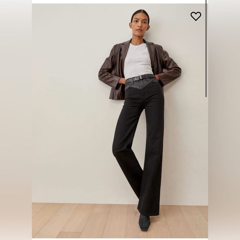 Reformation Montana High Rise Wide Leg Jeans